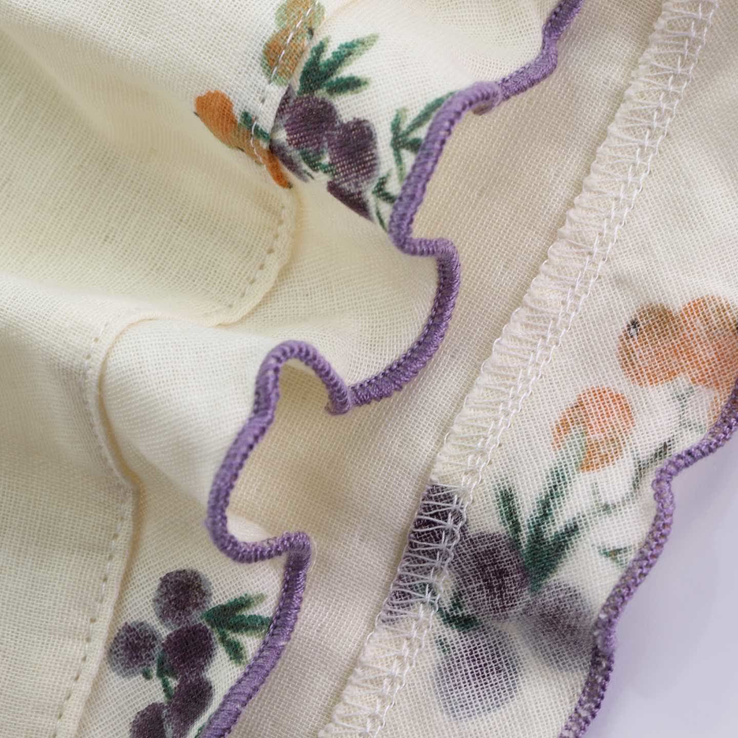 Ensemble de vêtements d'intérieur en gaze de coton avec des fruits de néflier - image 3