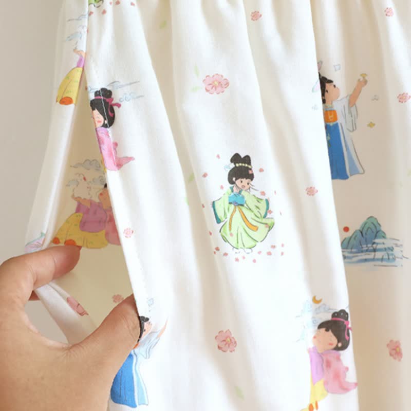 Vêtements de détente de princesse de dessin animé oriental en gaze de coton - image 7