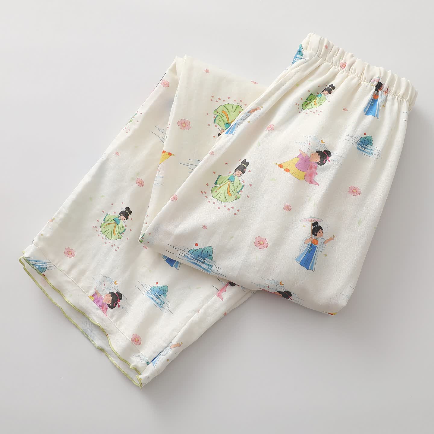 Vêtements de détente de princesse de dessin animé oriental en gaze de coton - image 6