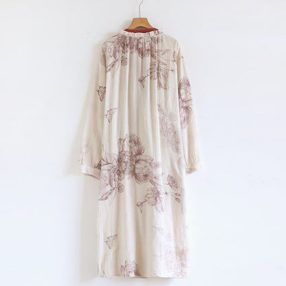 Chemise de nuit en gaze de coton inspirée du Hanfu papillon - image 1