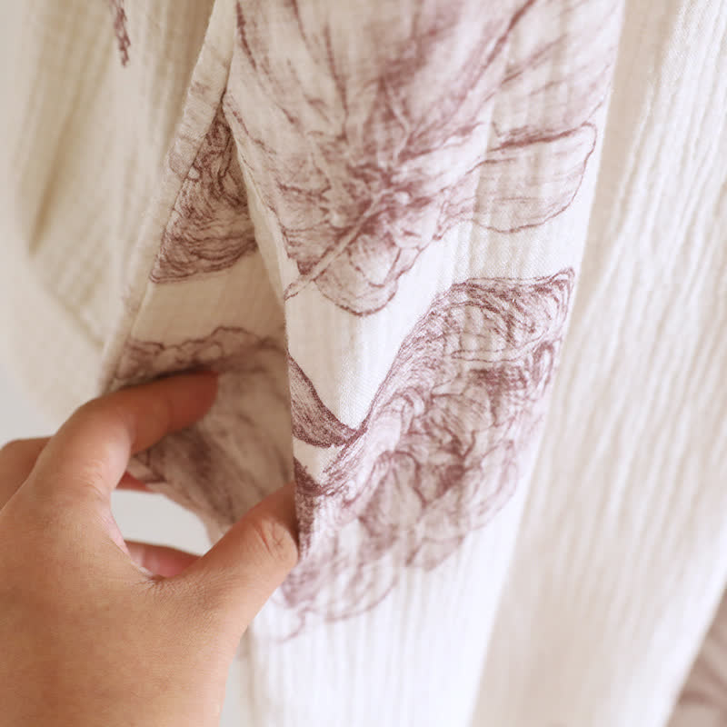 Chemise de nuit en gaze de coton inspirée du Hanfu papillon - image 8