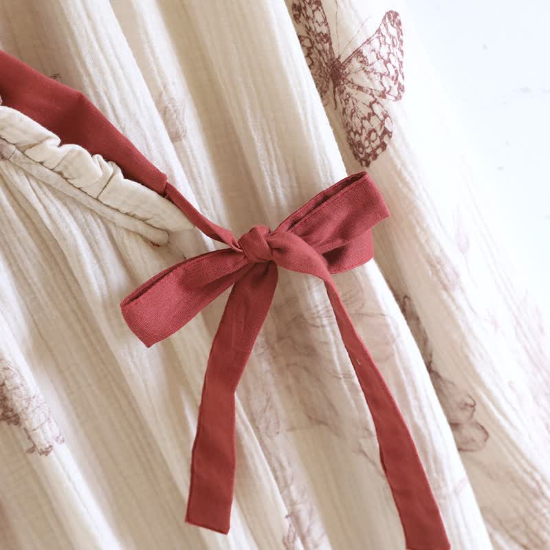 nuisette en gaze de coton inspirée du Hanfu papillon - image 6