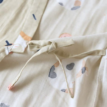 Kimono chat assorti en gaze de coton - image 7