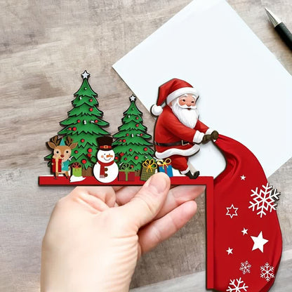 Décoration de coin de porte d'arbre de Noël du Père Noël - image 4