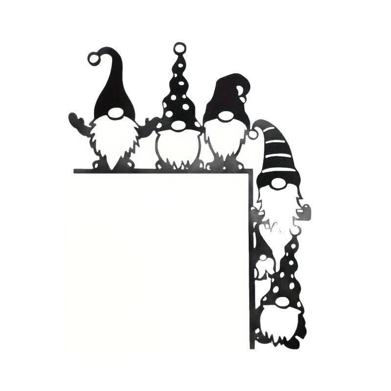 Décoration de coin de porte de Noël fantaisiste en forme de gnome - image 6