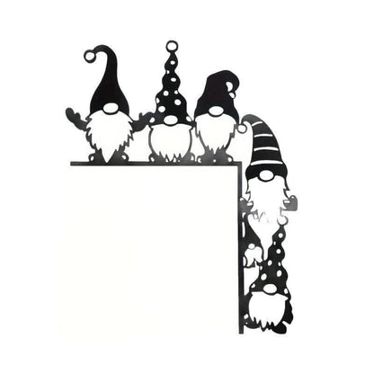 Décoration de coin de porte de Noël fantaisiste en forme de gnome - image 6