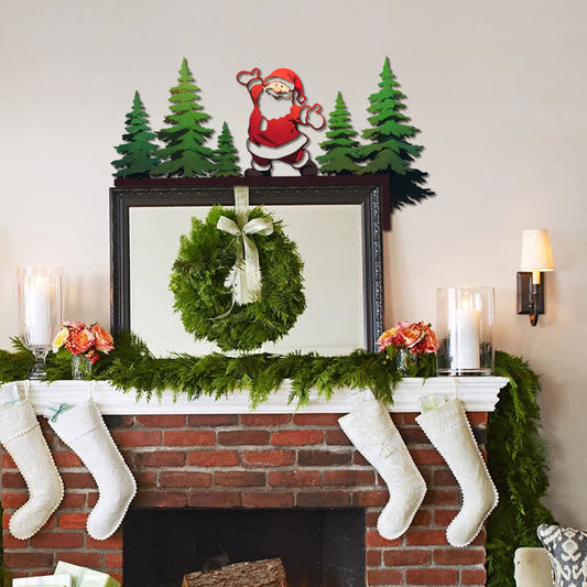 Décoration d'angle de cadre de porte de Noël - image 0