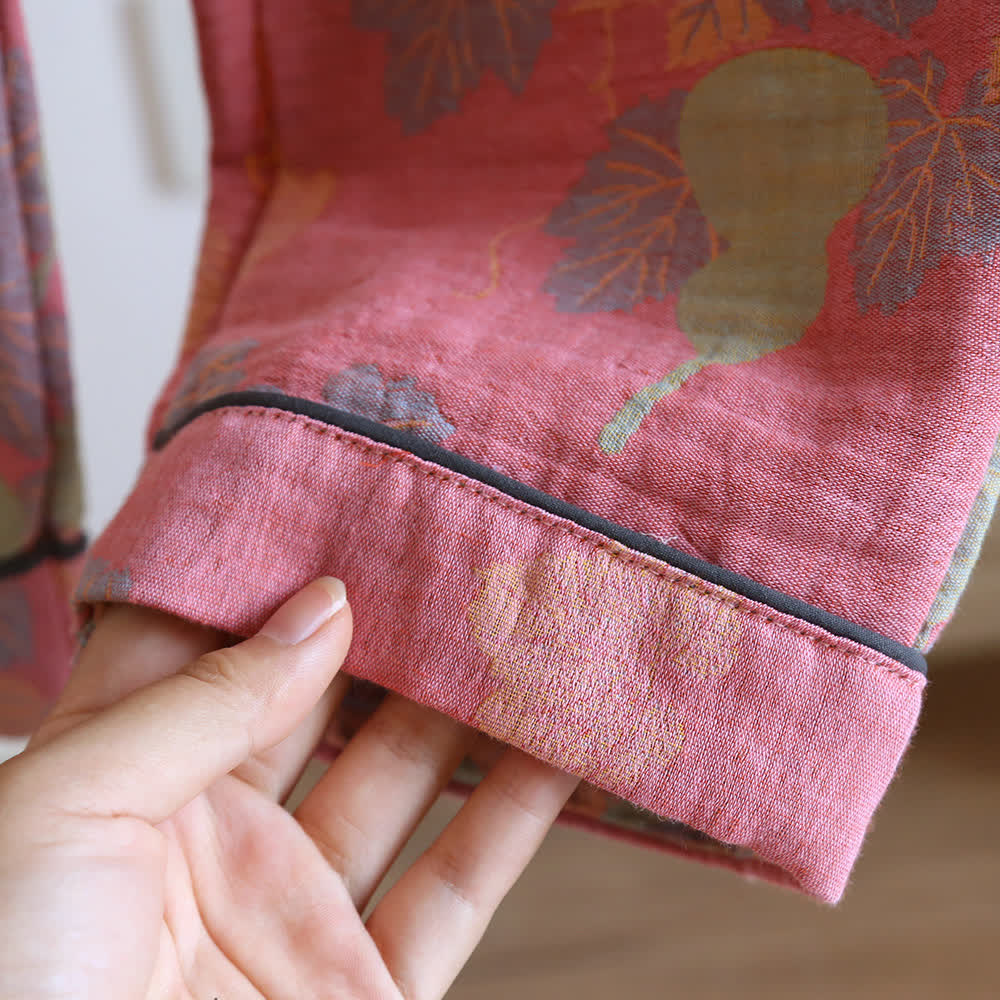 Ensemble pyjama à manches longues en coton gourde - image 8