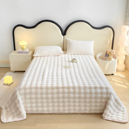Couvre-lit en fausse fourrure de lapin texturée Ownkoti - image 1
