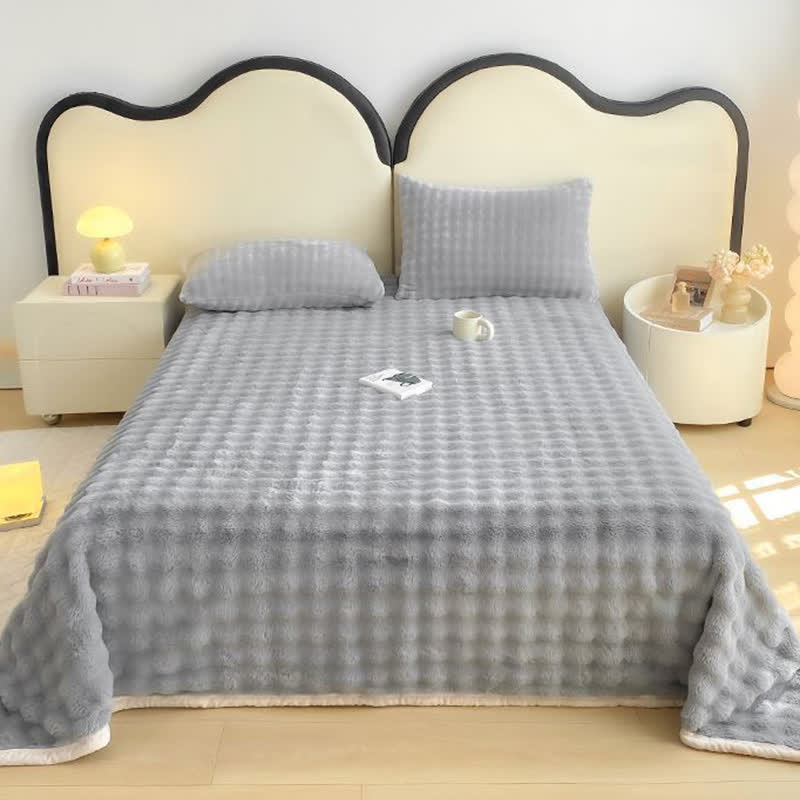 Couvre-lit en fausse fourrure de lapin texturée Ownkoti - image 13