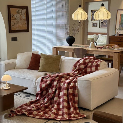 Couverture double face à carreaux de Noël - image 12