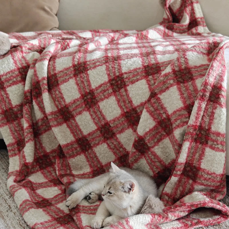 Couverture double face à carreaux de Noël - image 11