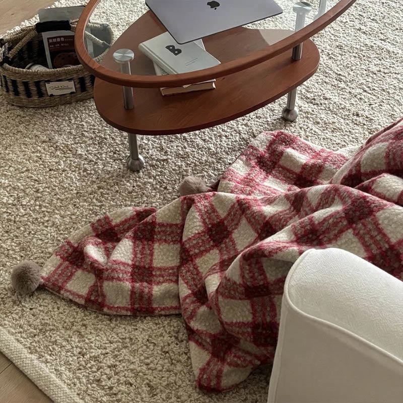 Couverture double face à carreaux de Noël - image 7