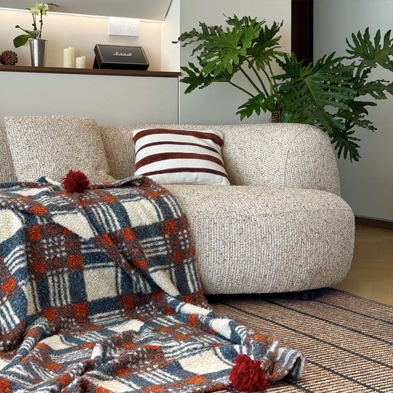 Couverture double face à carreaux de Noël - image 1