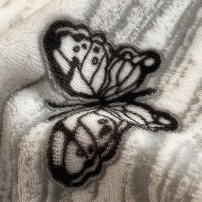 Parure de lit Ownkoti avec housse de couette en peluche à volants papillon (4 pièces) - image 6