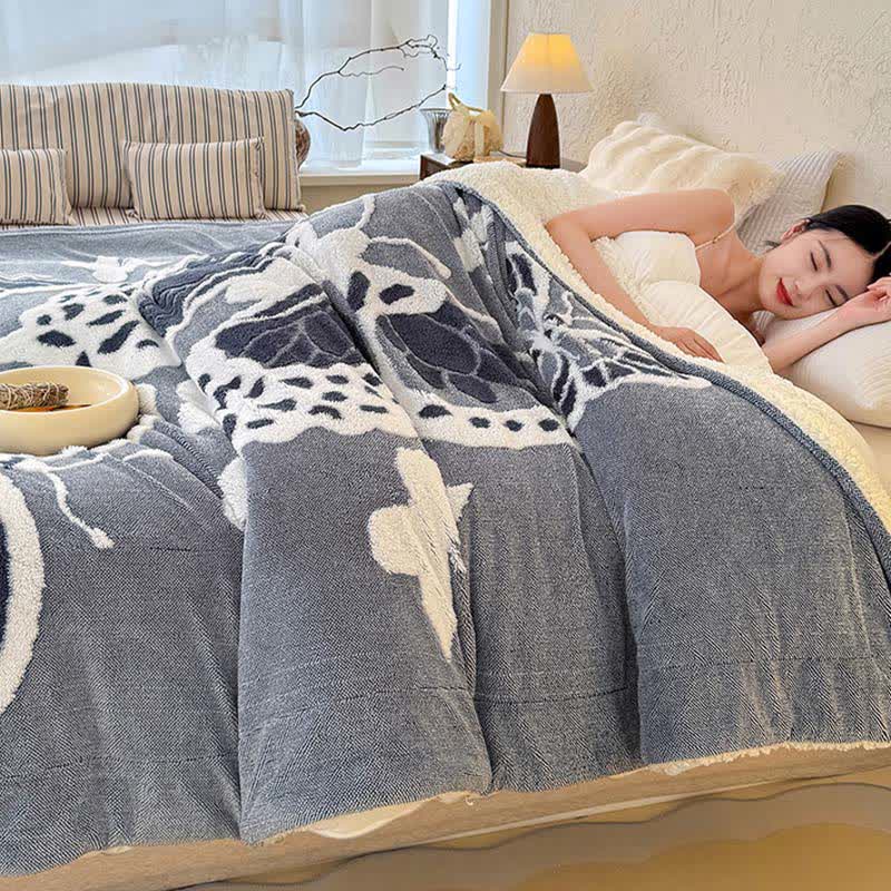 Ownkoti – Couverture en peluche avec motif papillon en relief dans un style nature - image 10