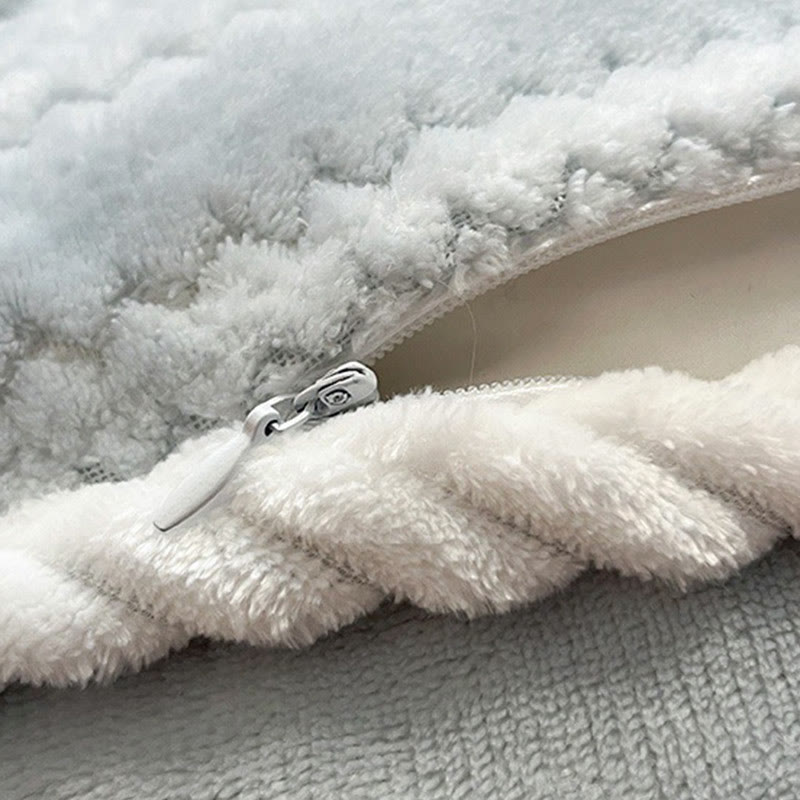 Parure de lit d'hiver luxueuse en polaire (4 pièces) - image 5