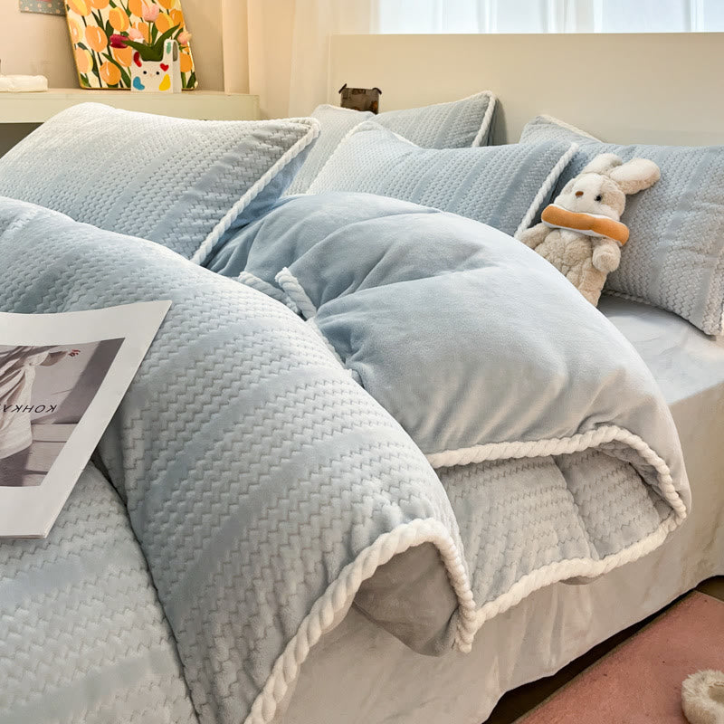 Parure de lit d'hiver luxueuse en polaire (4 pièces) - image 11