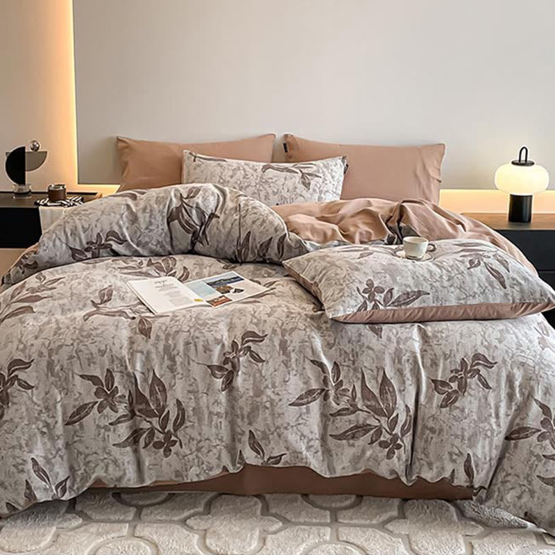 Ensemble de literie luxueux en pur coton (4 pièces) - C - Parure de lit (4 pièces) - roi - image 13