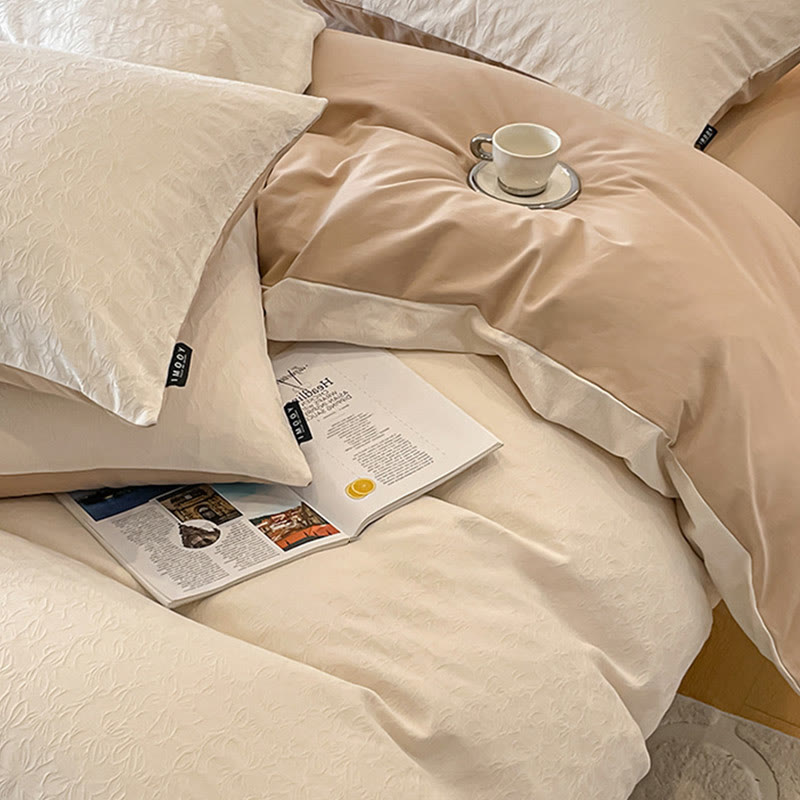 Ensemble de literie luxueux en pur coton (4 pièces) - image 7