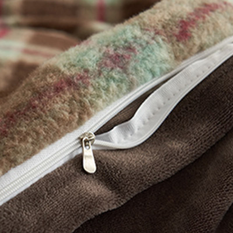 Parure de lit classique, à carreaux, confortable et épaisse (4 pièces) - image 35