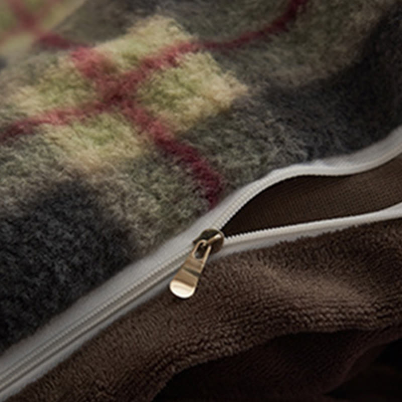 Parure de lit classique, à carreaux, confortable et épaisse (4 pièces) - image 11