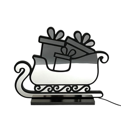 Tunnel lumineux 3D en forme de traîneau de Noël Ownkoti - image 3