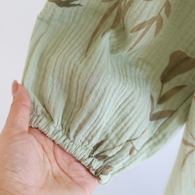 Chemise de nuit boutonnée Ownkoti en gaze de coton bambou - image 4