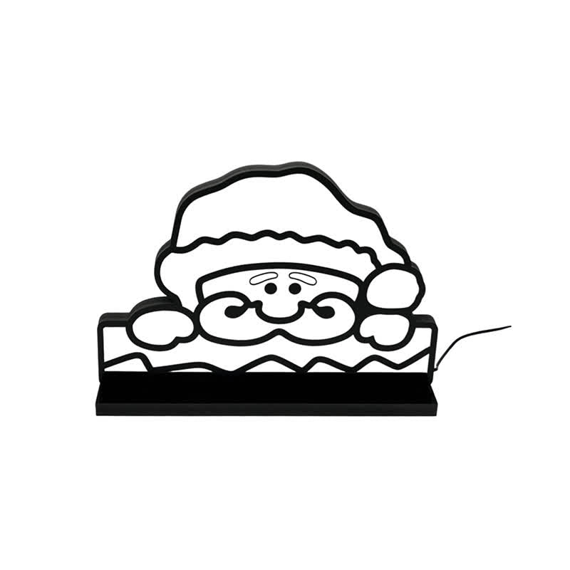 Lampe de nuit de Noël 3D Ownkoti avec visage du Père Noël - image 3