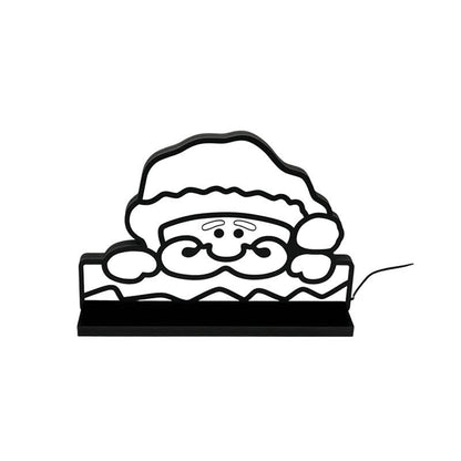 Lampe de nuit de Noël 3D Ownkoti avec visage du Père Noël - image 3