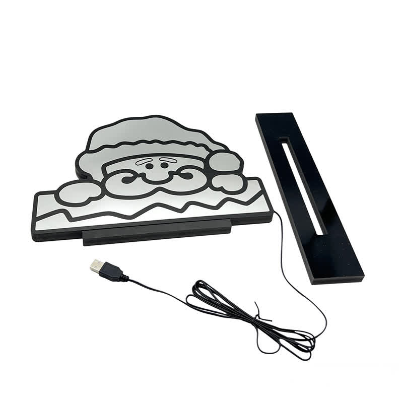 Lampe de nuit de Noël 3D Ownkoti avec visage du Père Noël - image 5