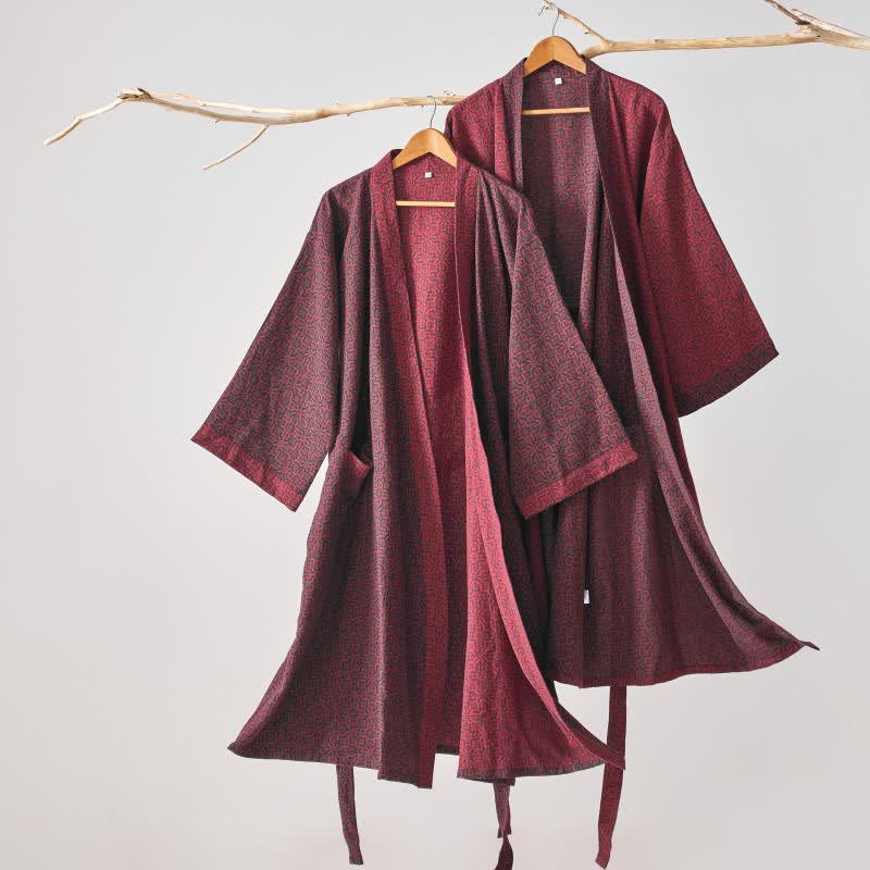 Ownkoti – Peignoir kimono en gaze de coton inspiré de Noël - image 1