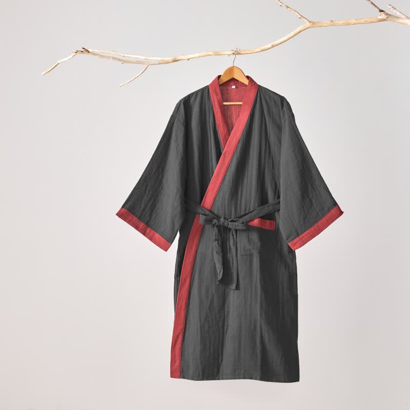 Ownkoti – Peignoir kimono minimaliste en gaze de coton résistante - image 2