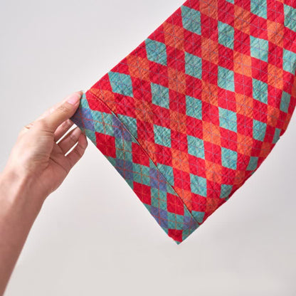 Ownkoti – Peignoir kimono classique en gaze de coton à motif losanges - image 6