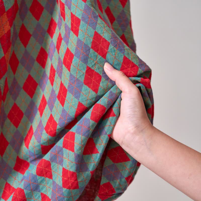 Ownkoti – Peignoir kimono classique en gaze de coton à motif losanges - image 15