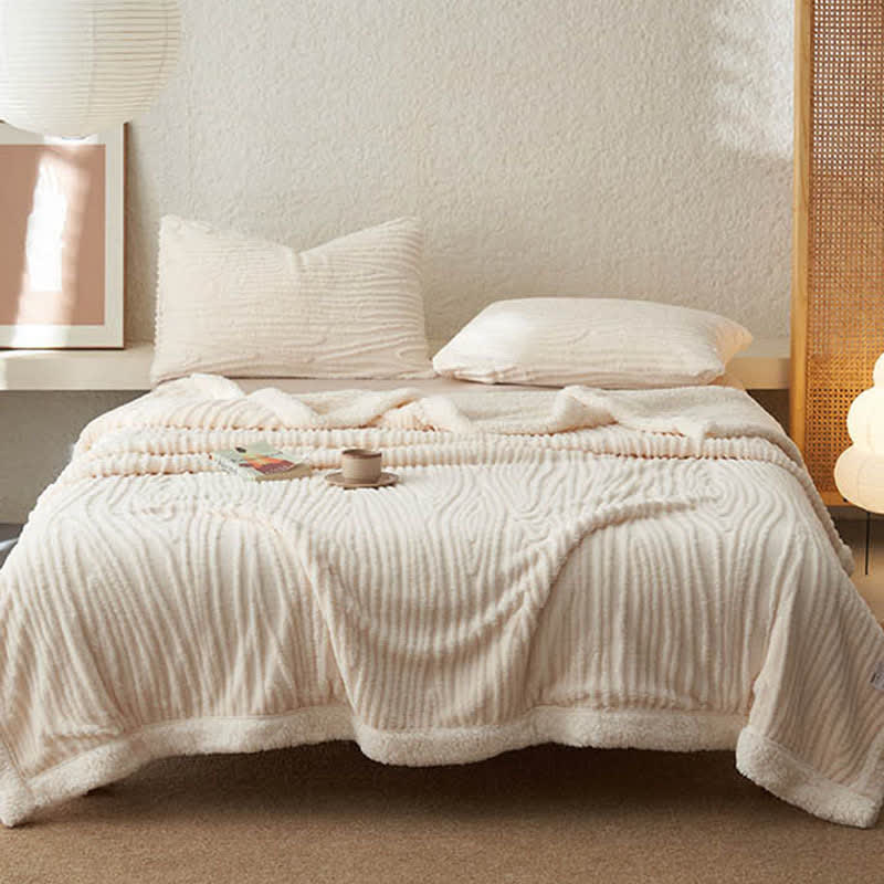 Ownkoti – Couverture Sherpa Jacquard à motif d'arbres - image 15