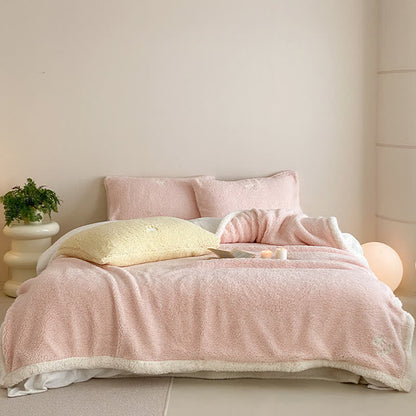 Couverture réversible en sherpa avec nœud Ownkoti - image 8