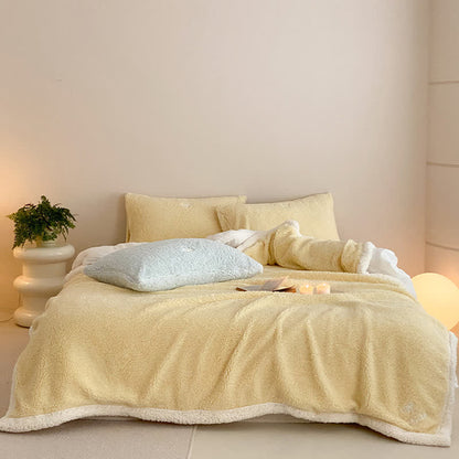 Couverture réversible en sherpa avec nœud Ownkoti - image 6