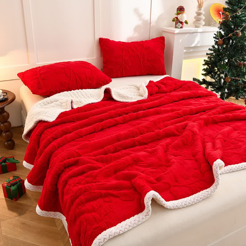 Couverture réversible Ownkoti avec texture de feuille - image 0