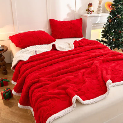 Couverture réversible Ownkoti avec texture de feuille - image 0