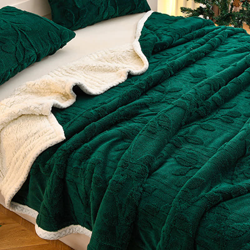 Couverture réversible Ownkoti avec texture de feuille - image 6