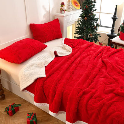 Couverture réversible Ownkoti avec texture de feuille - image 2