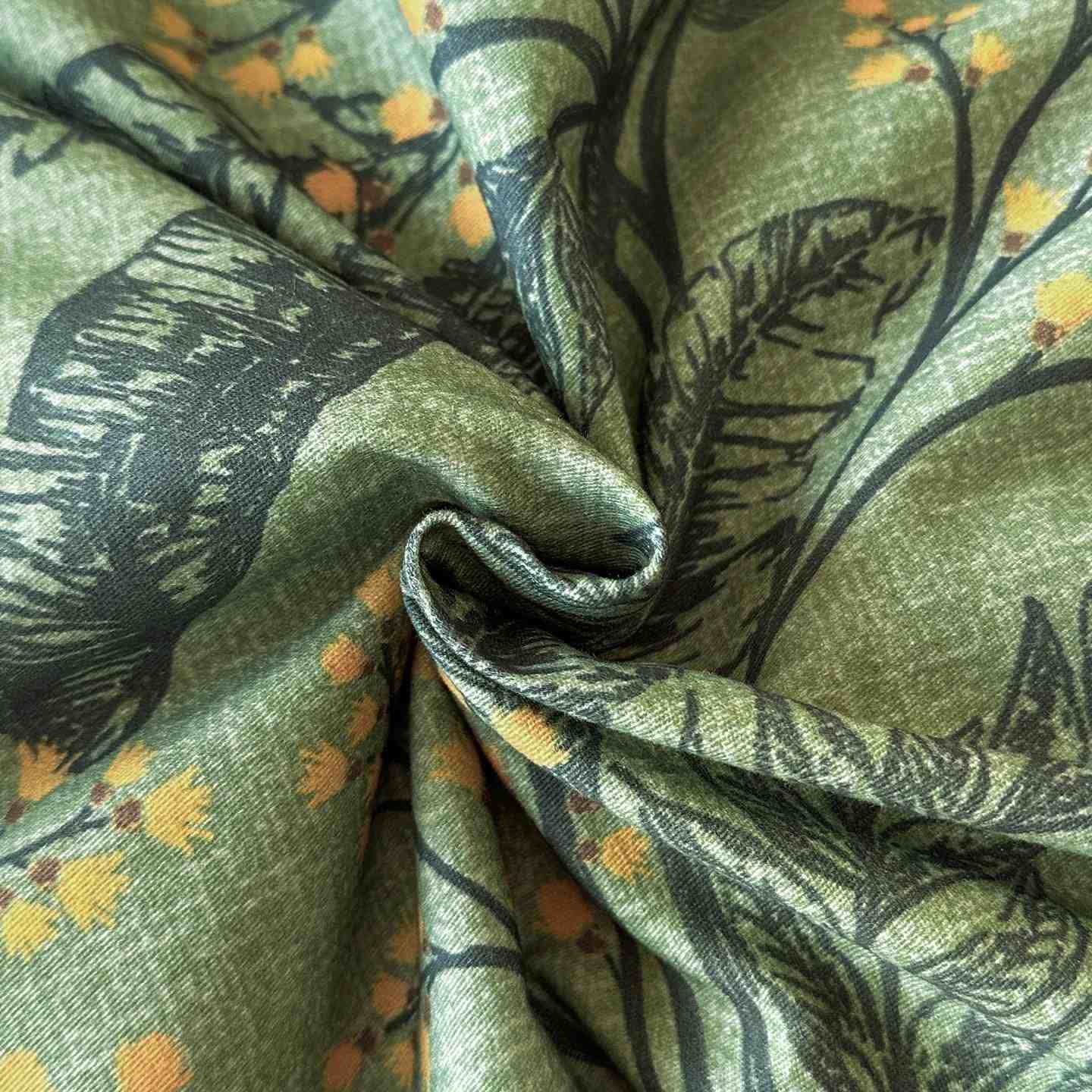 Parure de lit Ownkoti Botanical en coton brossé (4 pièces) - image 5