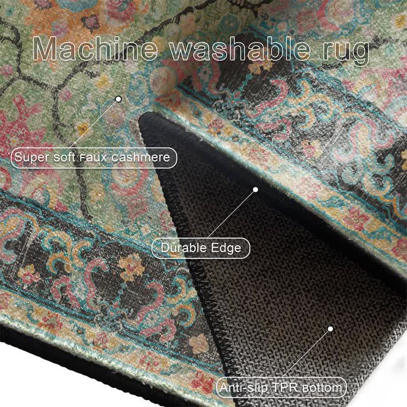 Tapis vert bohème vintage Ownkoti Lively - image 4