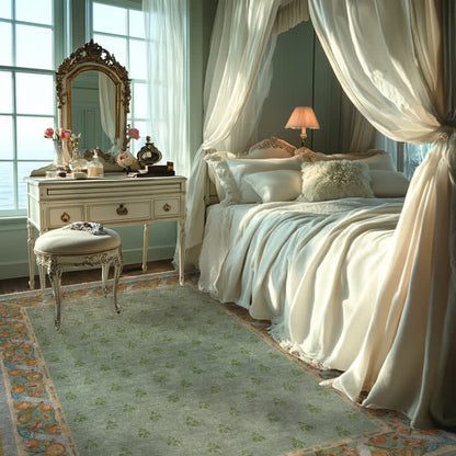 Tapis pliable Ownkoti Refresh à motif floral vert - image 1