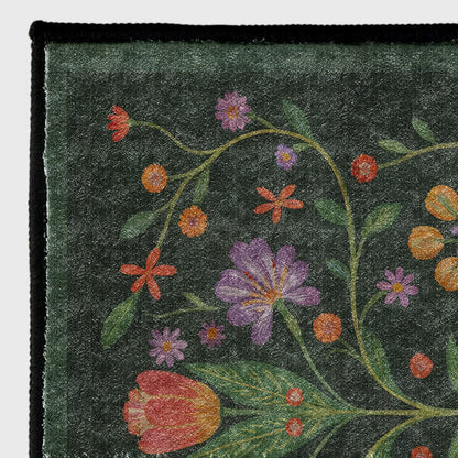 Tapis d'intérieur/extérieur Ownkoti rétro à motifs floraux vibrants - image 2