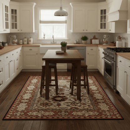 Tapis persan à fleurs Ownkoti, usage polyvalent - image 1