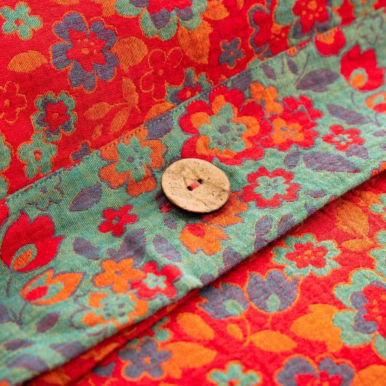 Linge de lit Ownkoti à motif floral en gaze de pur coton (ensemble de 4 pièces) - image 7