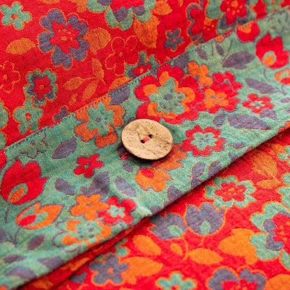 Linge de lit Ownkoti à motif floral en gaze de pur coton (ensemble de 4 pièces) - image 7