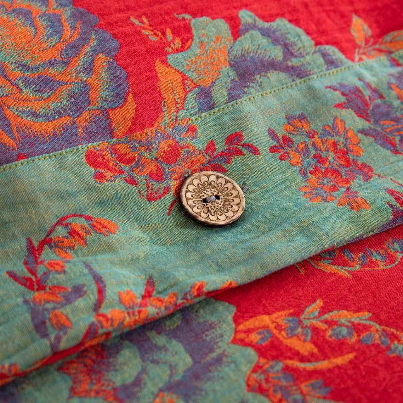 Ensemble de literie Ownkoti Pivoine en gaze de pur coton (4 pièces) - image 6